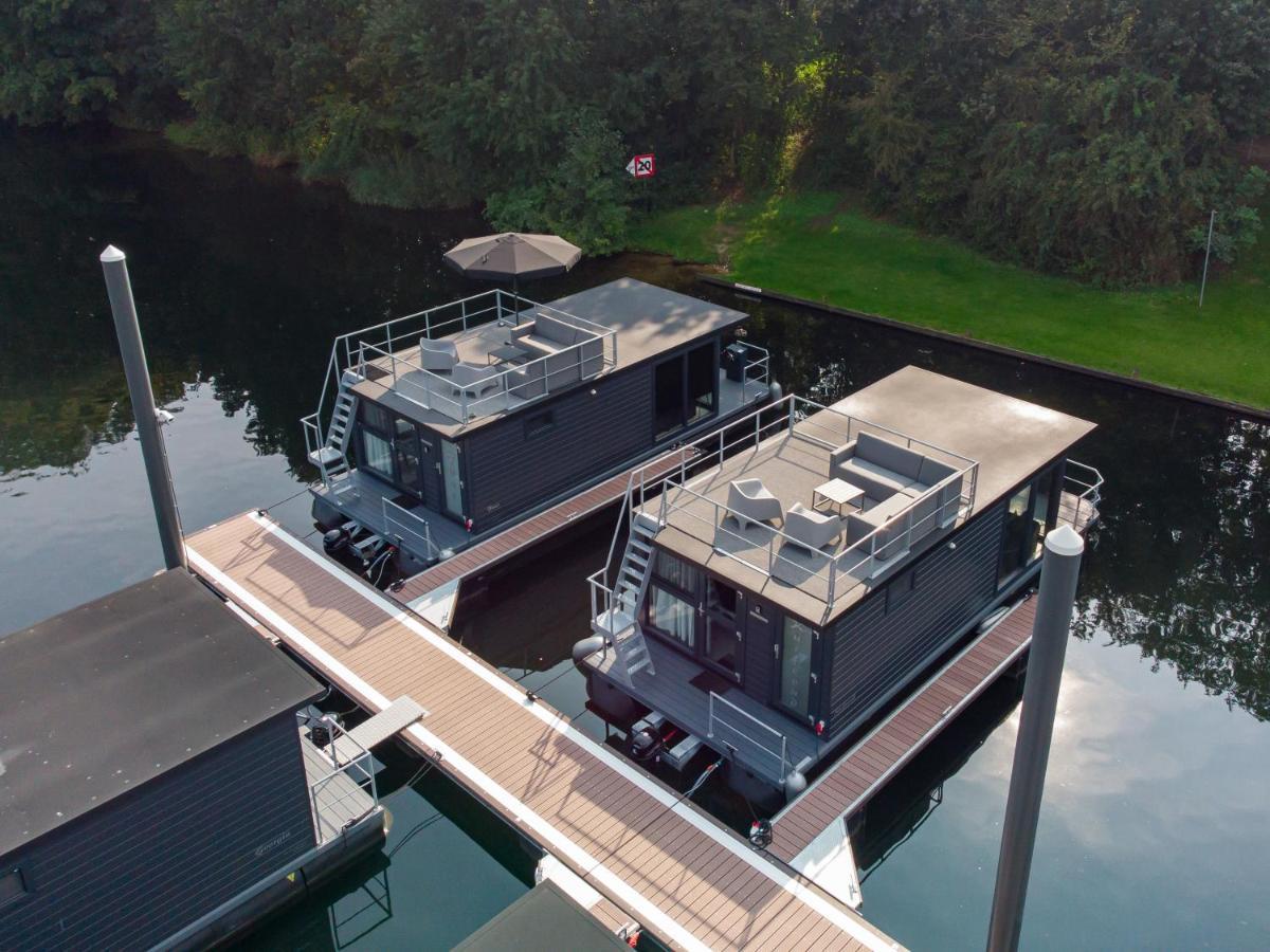 Houseboats Mookerplas Met Dakterras Middelaar Extérieur photo